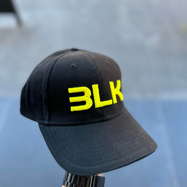 BERRETTO BLK NERO LOGO GIALLO - cappello uomo - black all