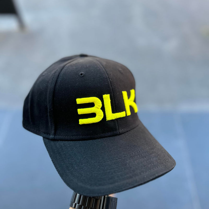 BERRETTO BLK NERO LOGO GIALLO - cappello uomo - black all