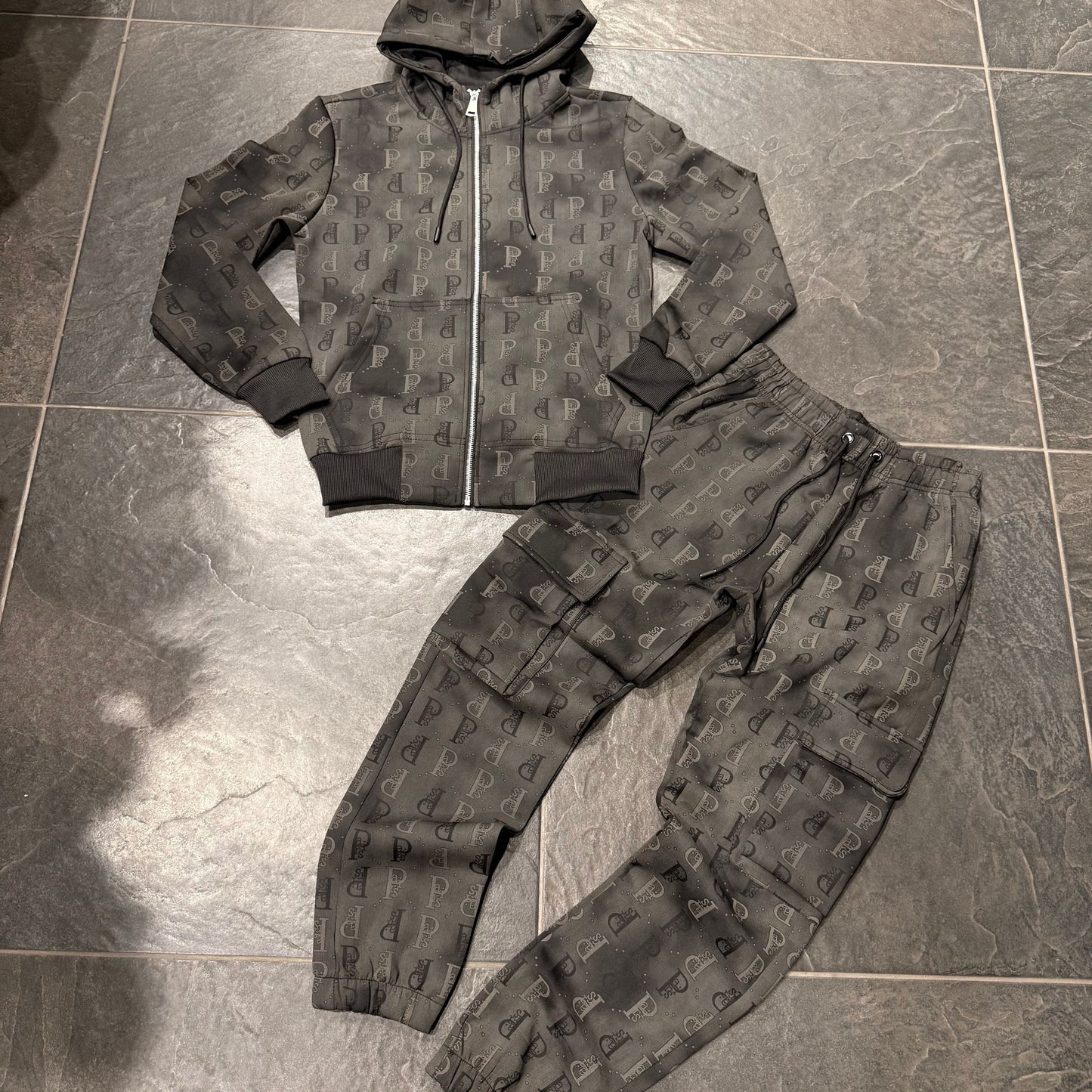 T-5126AB TUTA UOMO NERA - tuta uomo -