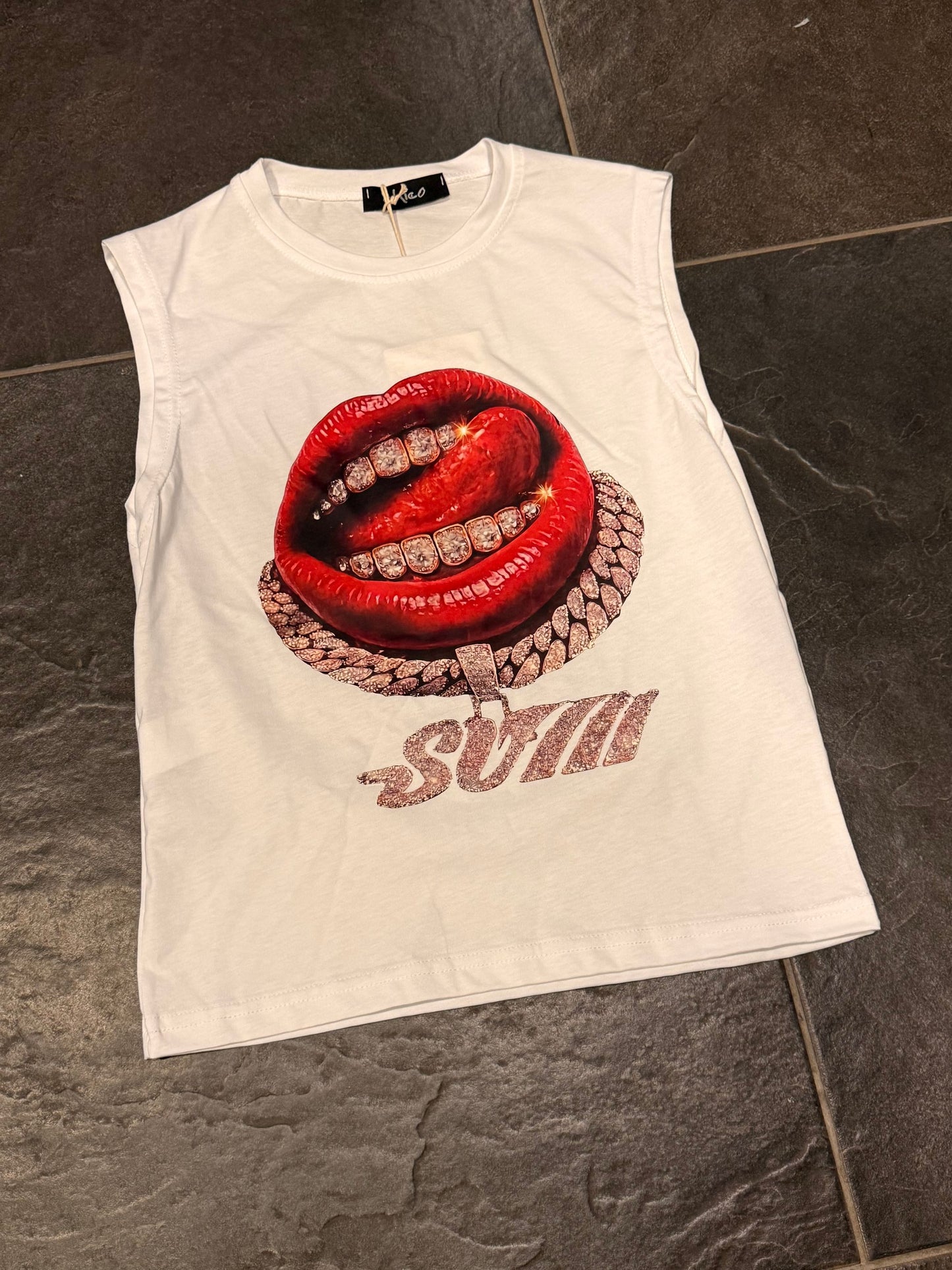 10081 T-SHIRT BIANCA - T-shirt bimbo -