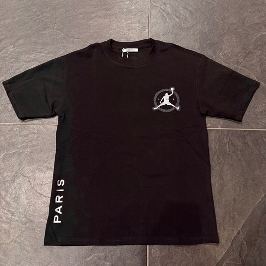 QQ-2089 T-SHIRT UOMO NERO/ARGENTO - T-shirt uomo -