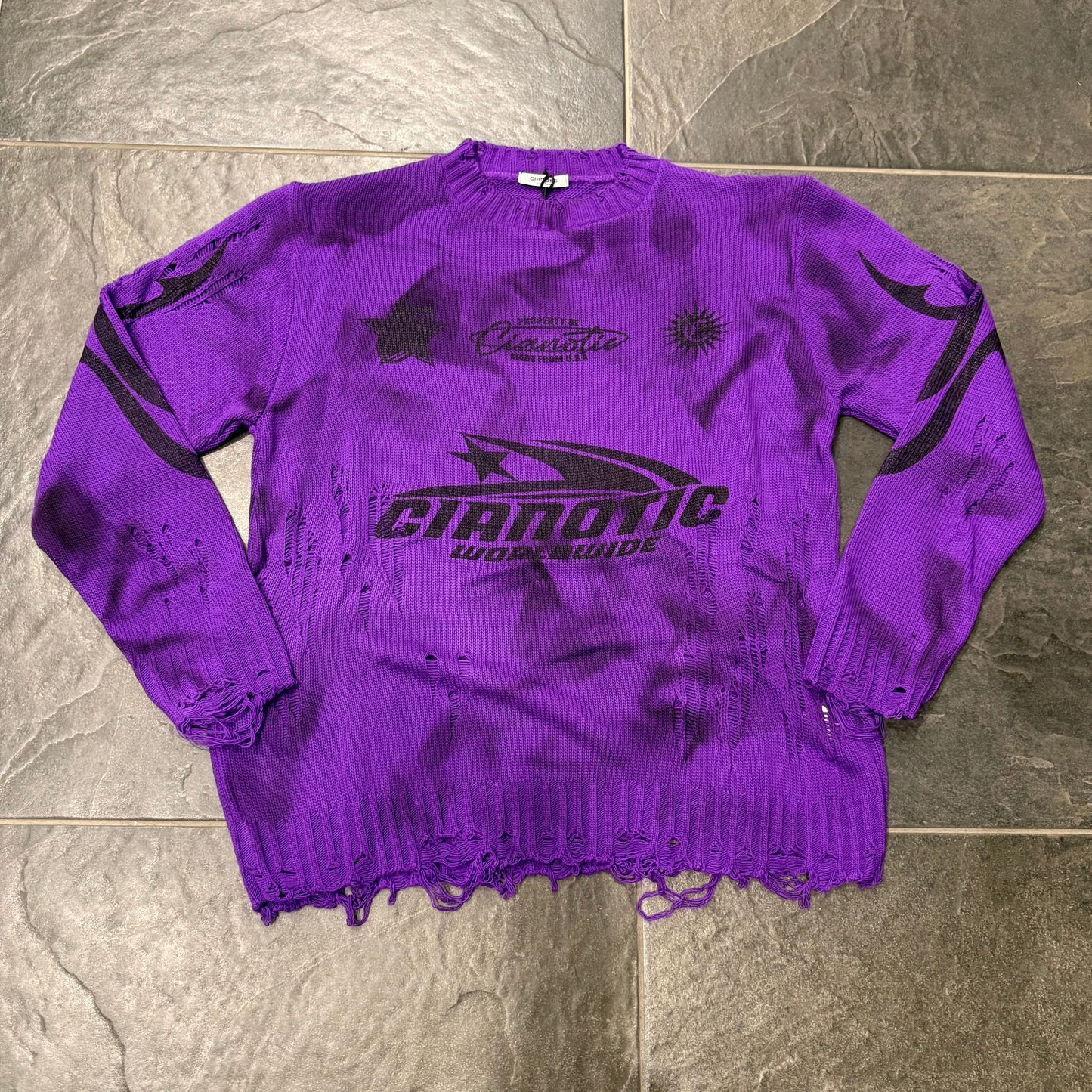 ML/WORLDWIDE VIOLA - Maglieria uomo - CIANOTIC