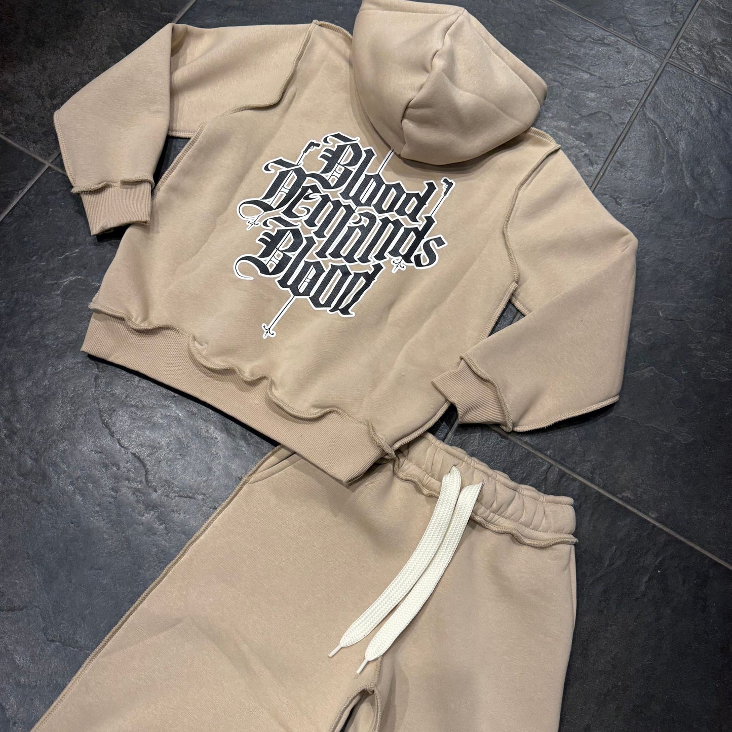 CB-TRACKSUIT TRAVIS TUTA BIMBO BEIGE - tute bimbo - CIANOTIC