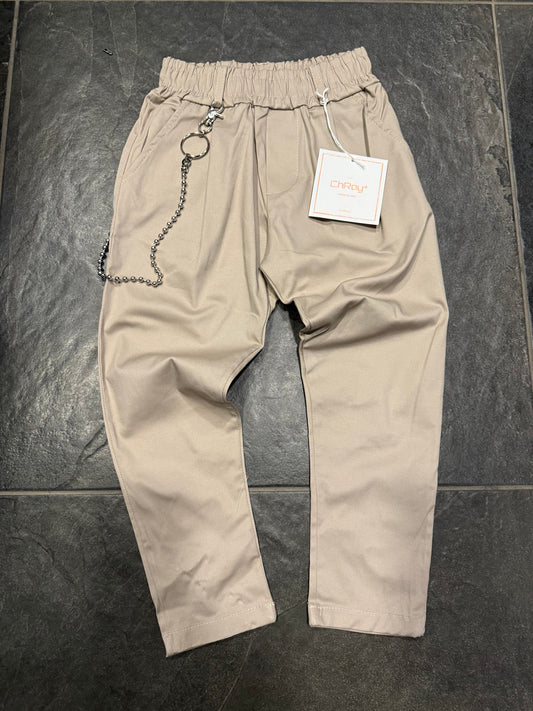 BM901 PANTALONE BIMBO BEIGE - Pantaloni bimbo -
