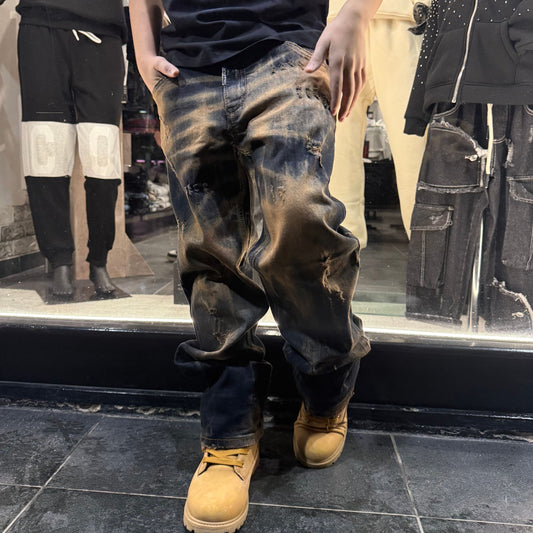 CB BAGGY SCOTT SABBIATO - JEANS BIMBO - CIANOTIC