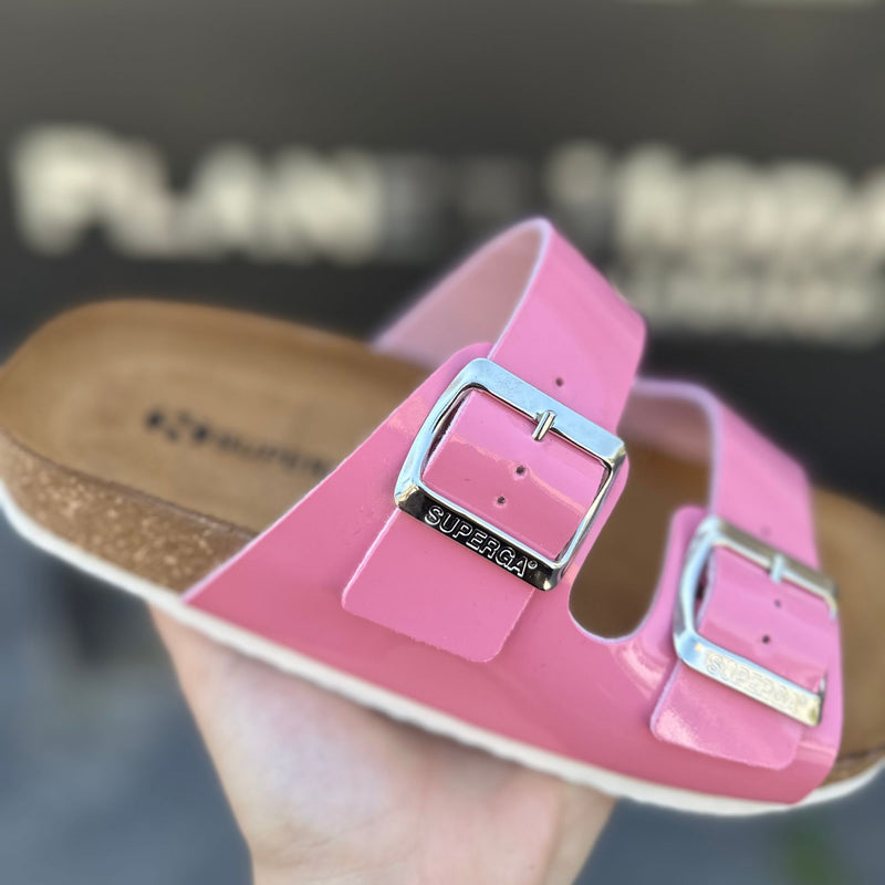 S31U569 CIABATTE ROSA LUCIDO - Ciabatte donna - SUPERGA