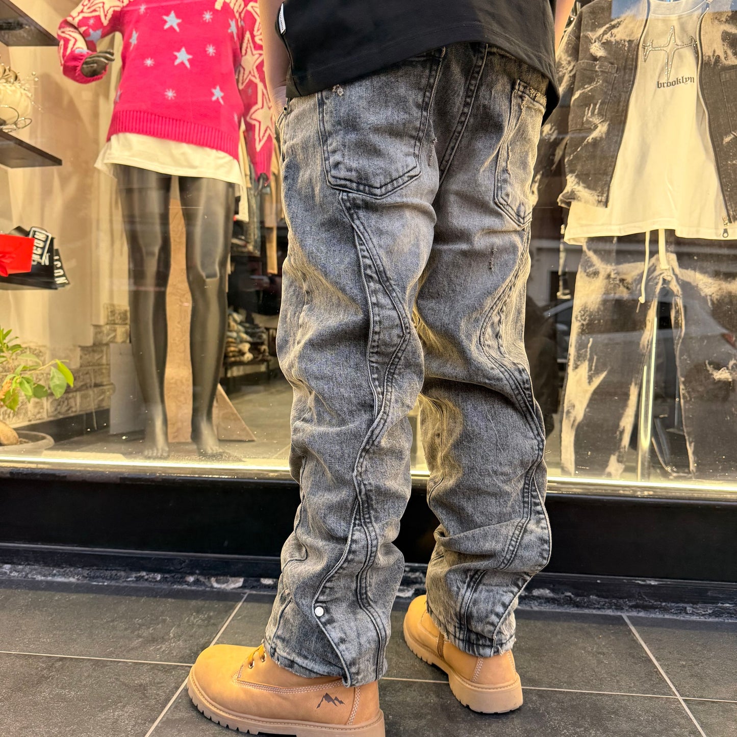 CB BAGGY 426 BLACK - JEANS BIMBO - CIANOTIC