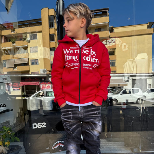 F/RISE FELPA JUNIOR ROSSA - felpa bimbo - CIANOTIC