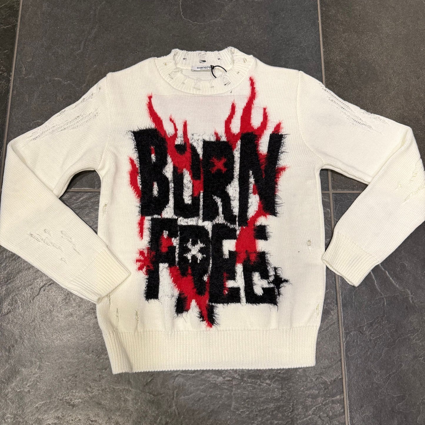 CB ML/BORN MAX BIANCO - maglieria bimbo - CIANOTIC