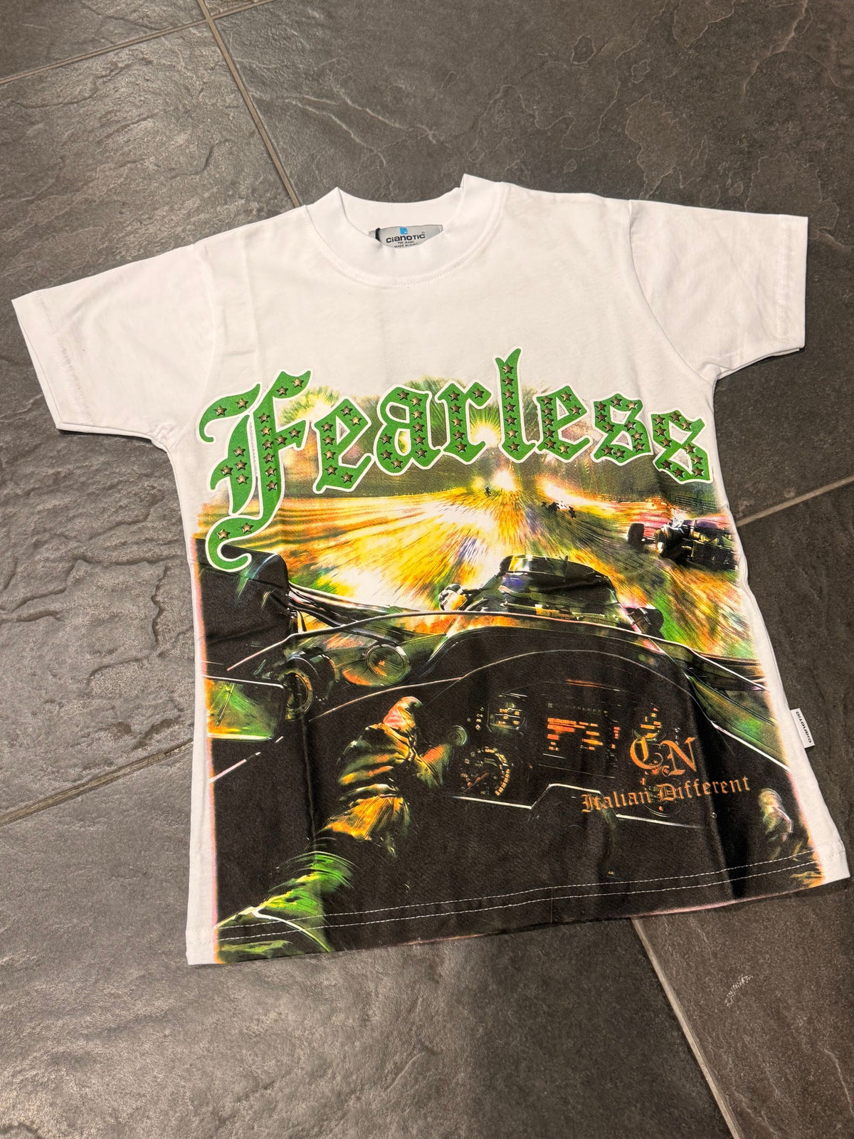 CB/FEARLESS MOD SAGE BIANCA - T-shirt bimbo - CIANOTIC