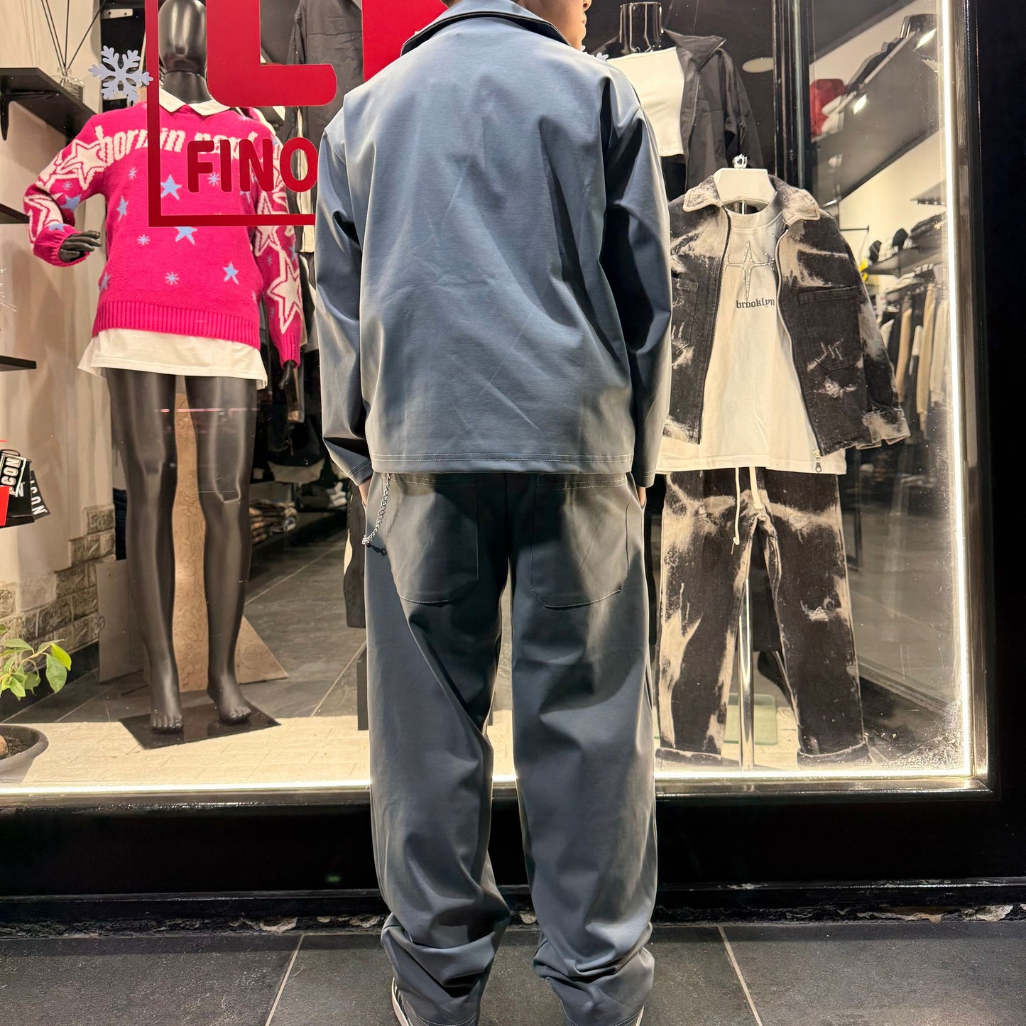 200285 CORDSET GRIGIO - Completo bimbo - CIANOTIC