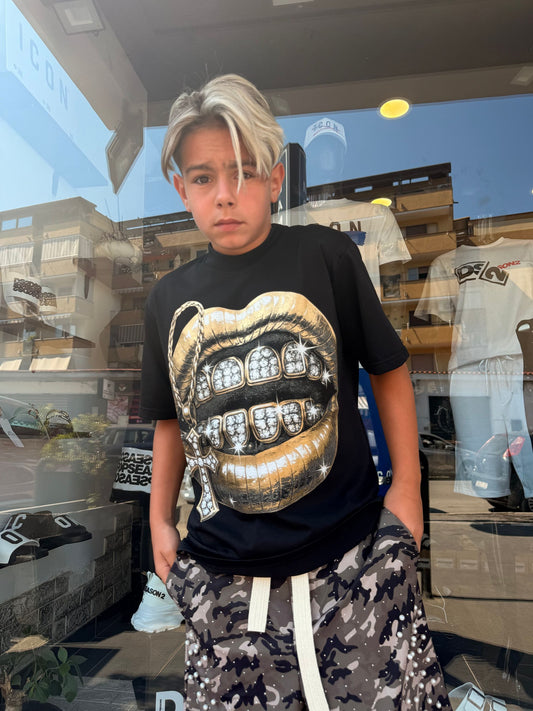 MB132 T-SHIRT BIMBO NERA - T-shirt bimbo -