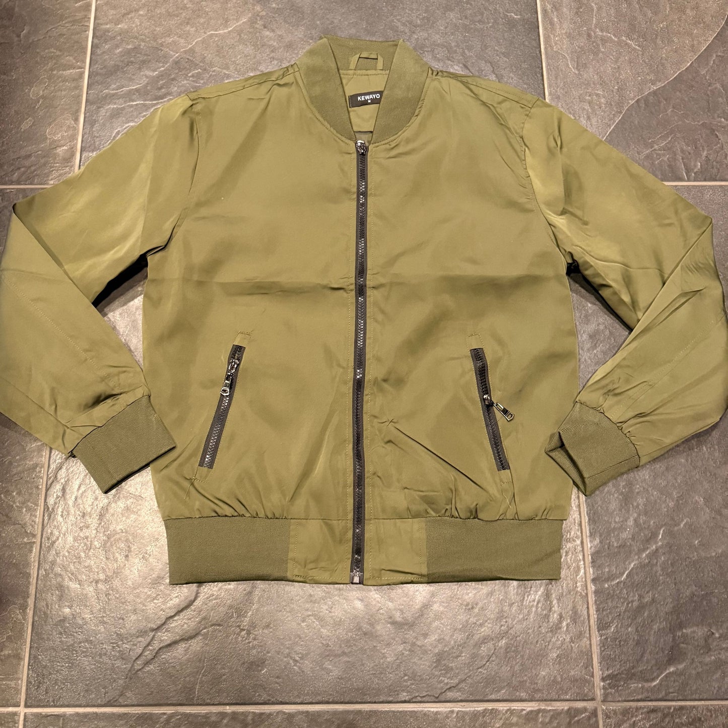 H-8872 GIUBBINO VERDE MILITARE - Giubbini uomo -