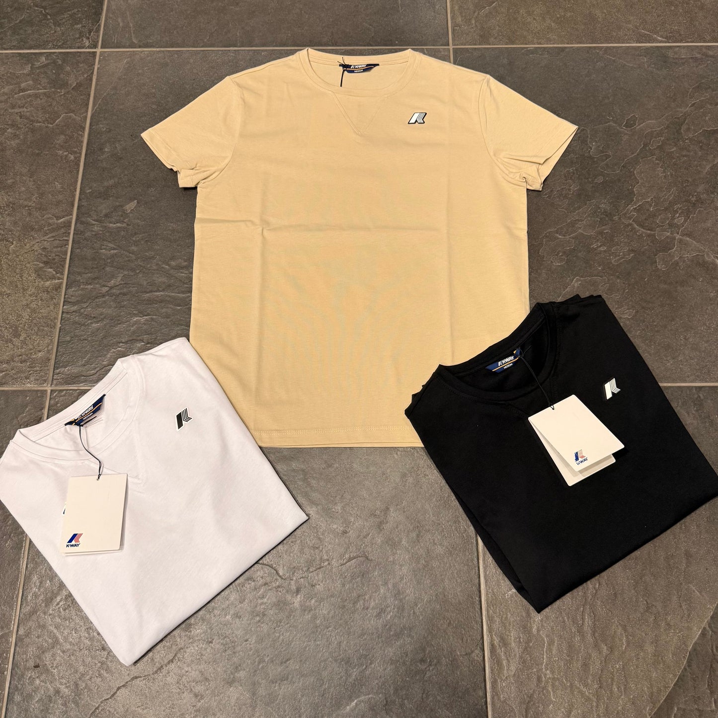 K-WAY T-SHIRT BEIGE W10 - T-shirt uomo - K-WAY