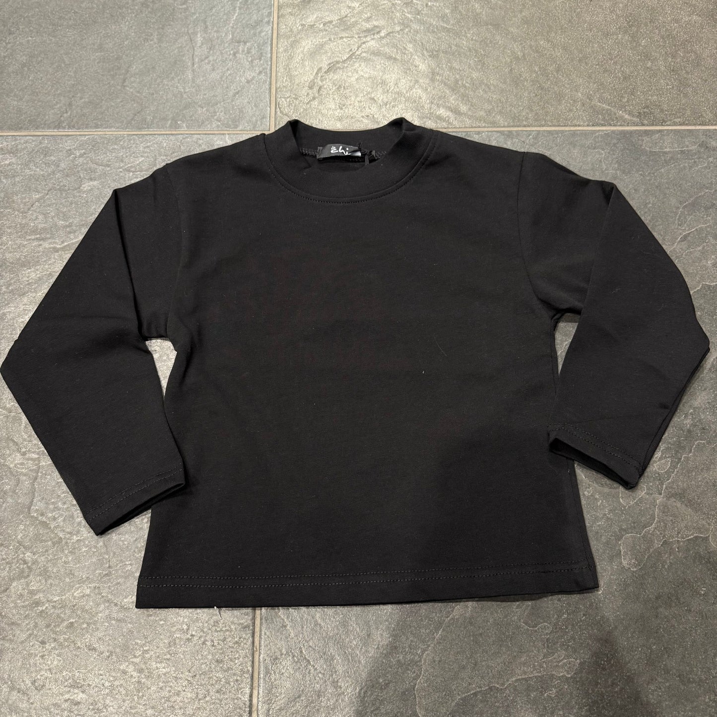 382 T-SHIRT MANICA LUNGA NERA BIMBO -  - IO CHICO