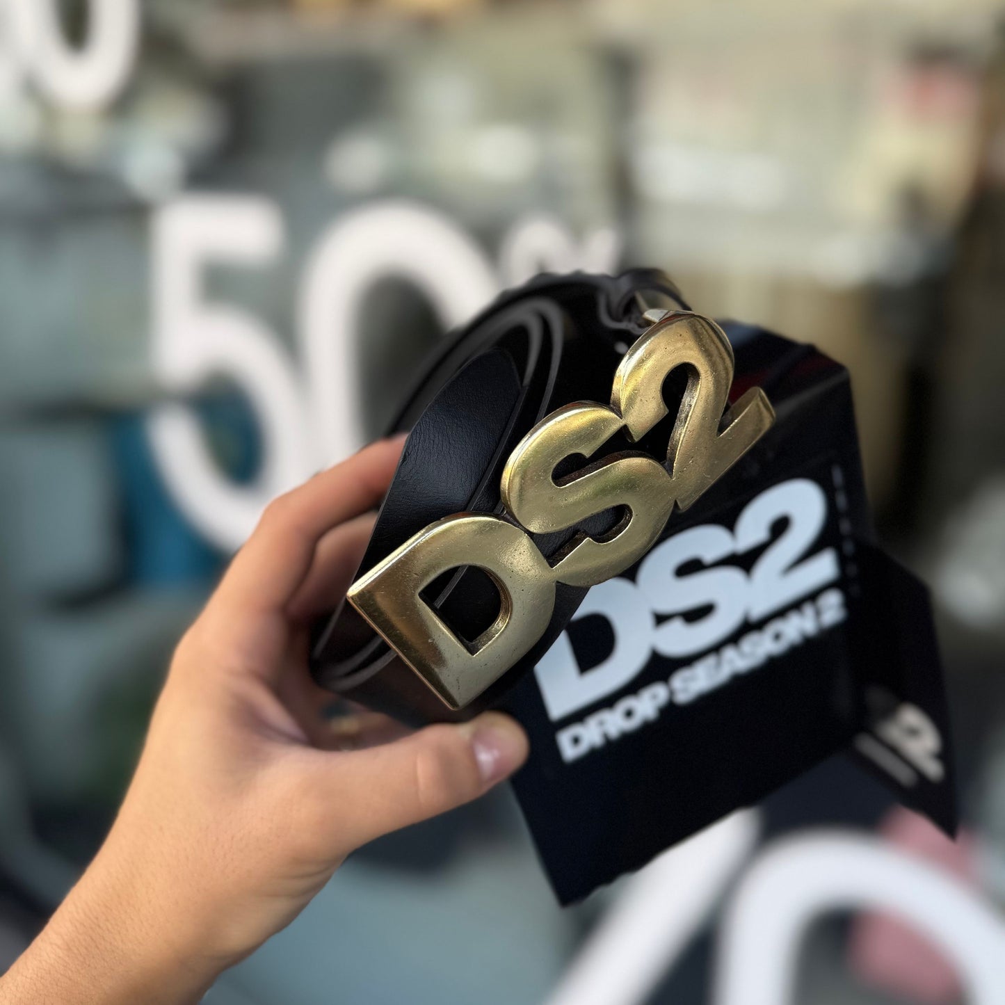 DS2FW25A04 CINTURA DS2 ORO - cintura uomo - DROP SEASON 2