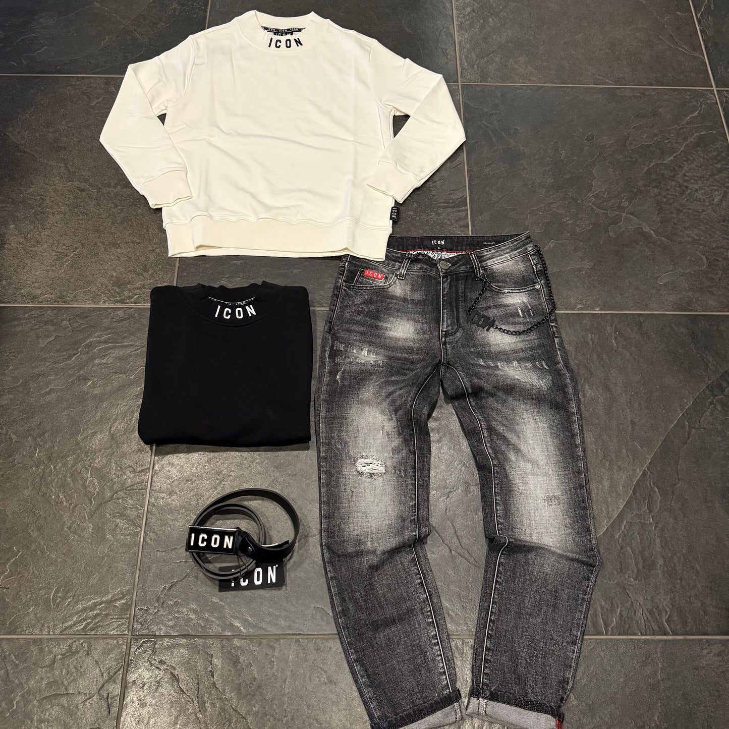 ICUF2W6D006 JEANS ICON GREY - Jeans uomo - icon