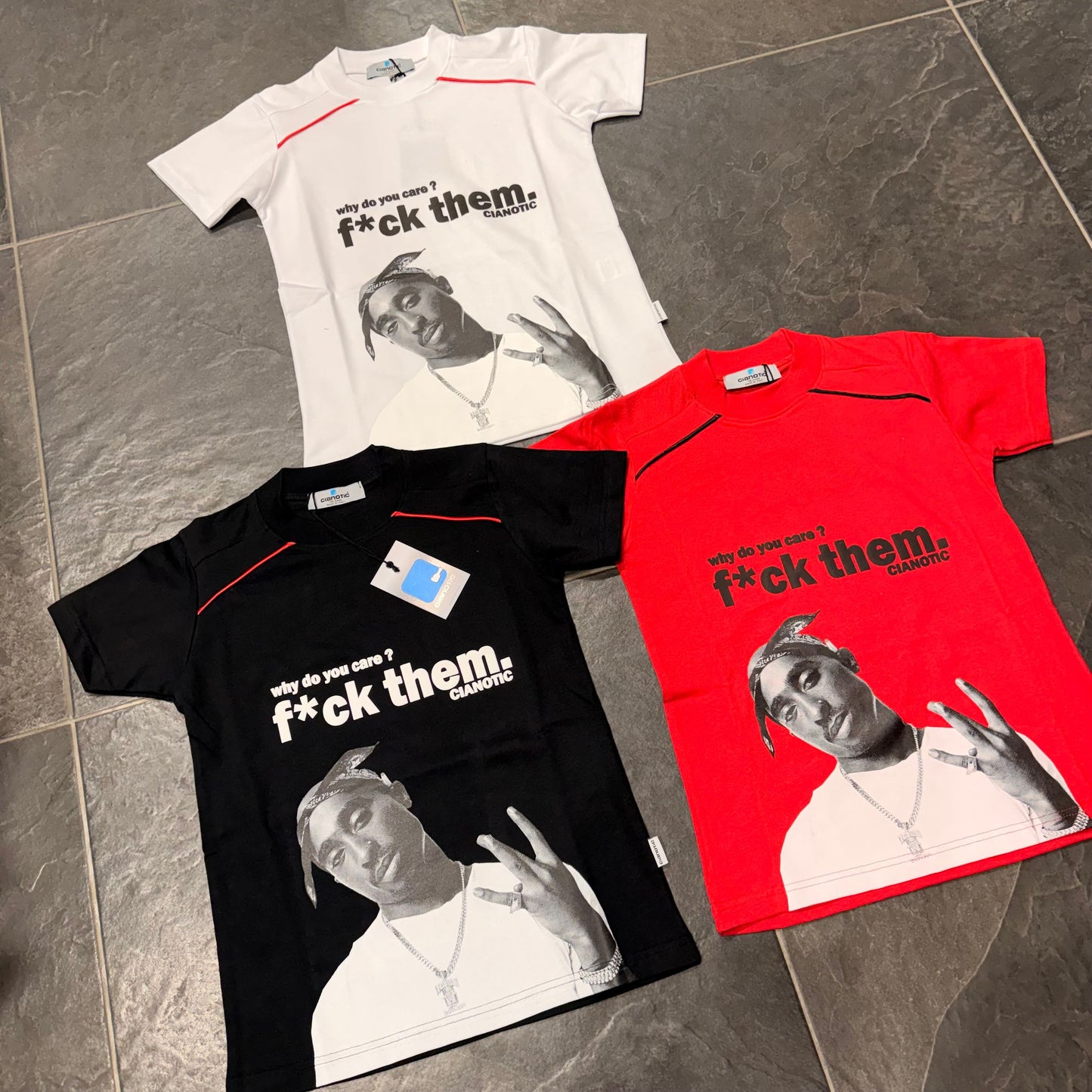 CB/2 PAC T-SHIRT BIMBO ROSSA - T-shirt bimbo - CIANOTIC