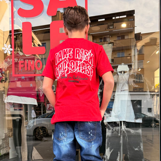 CB/RISK T-SHIRT ROSSA - T-shirt bimbo - CIANOTIC
