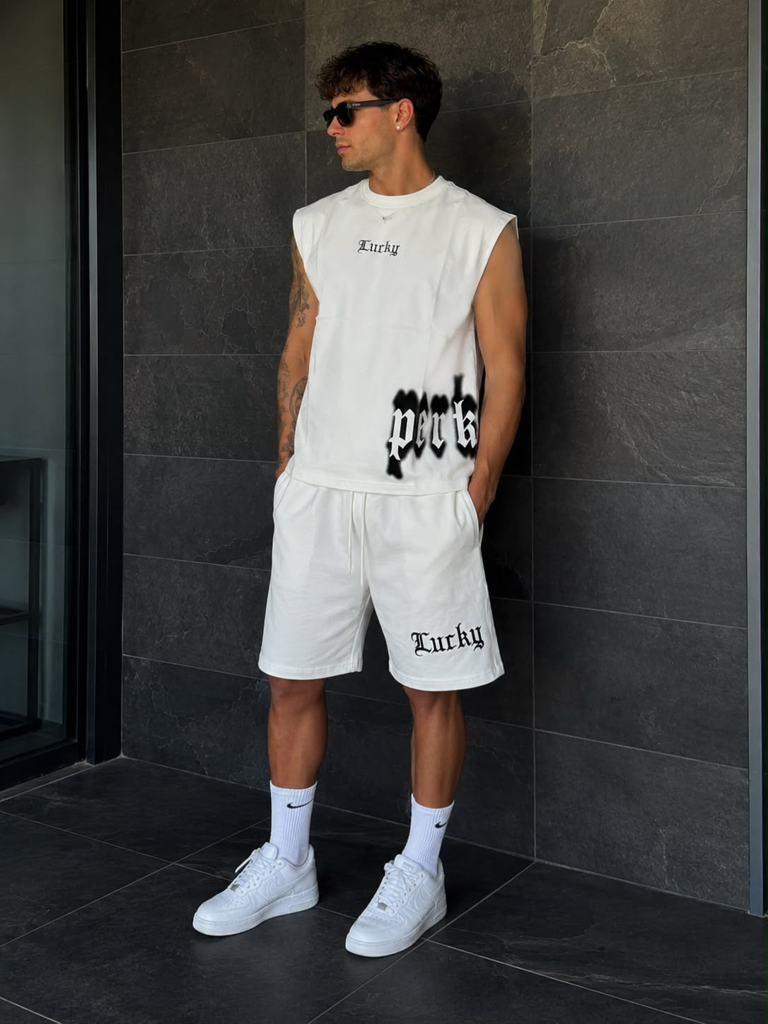 76115 COMPLETO BIANCO - Completo uomo -