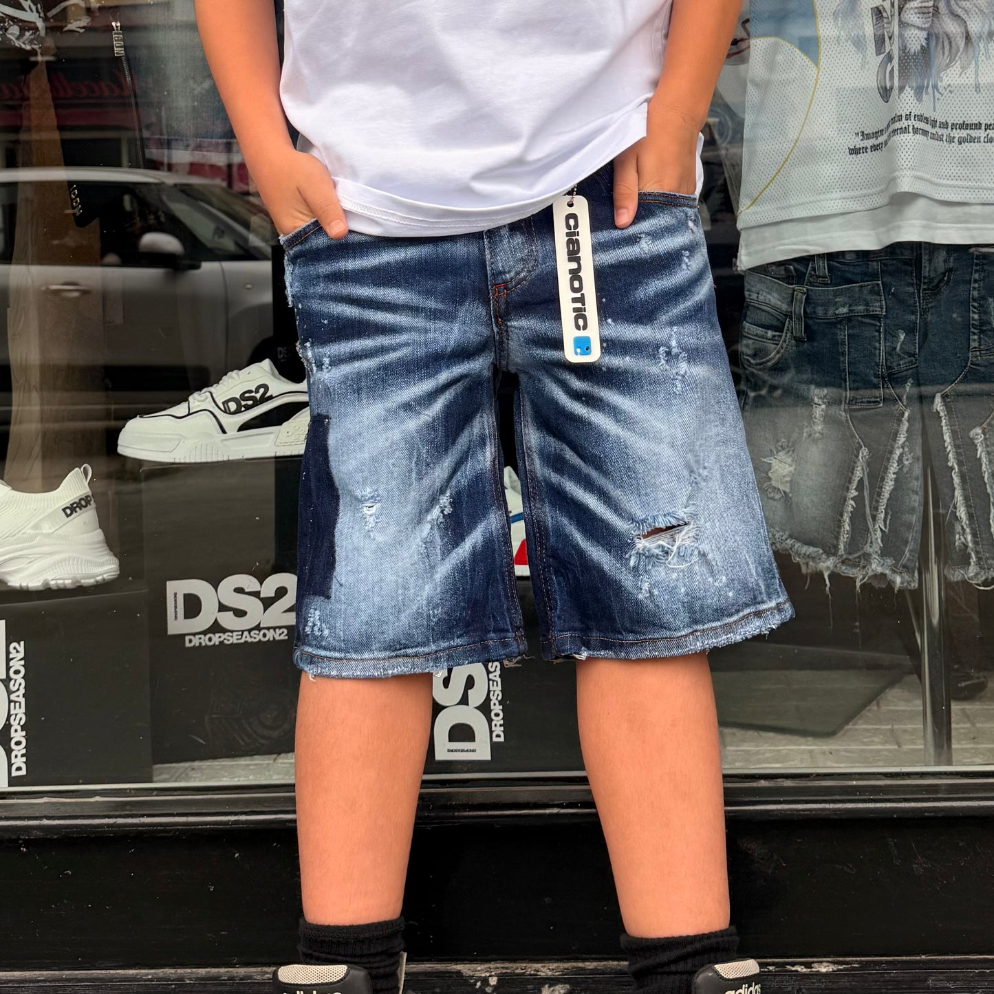 CB SHORT BEACH 4 LIFE BLUE - short bimbo - CIANOTIC