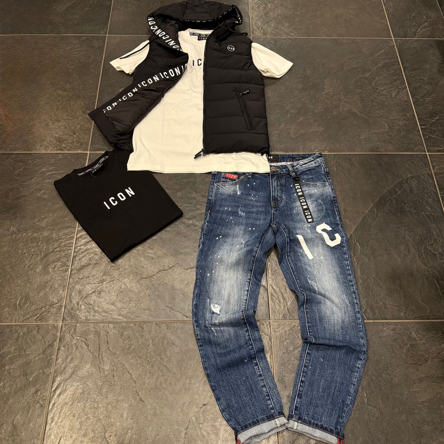 ICUF2W6T002 T-SHIRT ICON NERA - T-shirt uomo - icon
