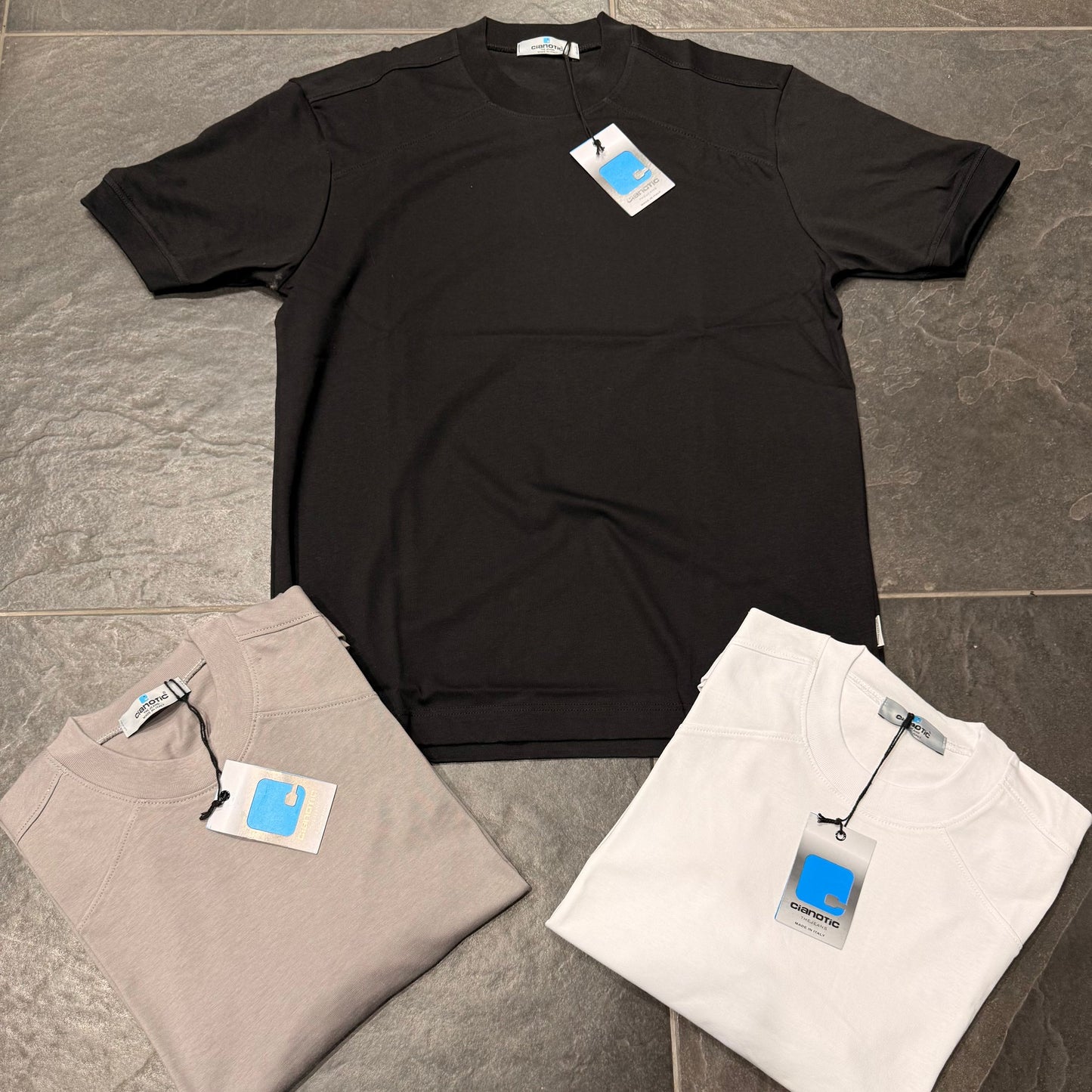 250010 T-SHIRT CIANOTIC BIANCA - T-shirt uomo - CIANOTIC