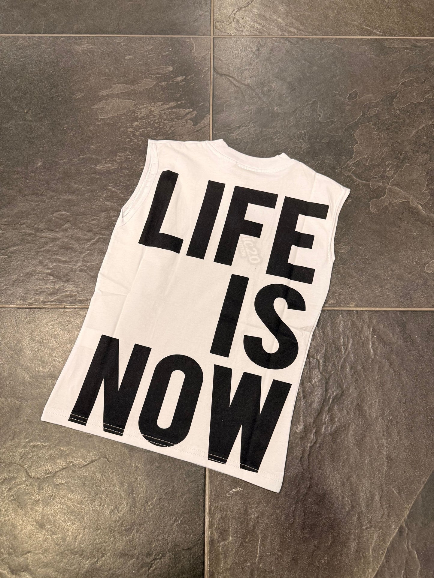 A9035R T-SHIRT LIFE BIANCA - T-shirt bimbo -
