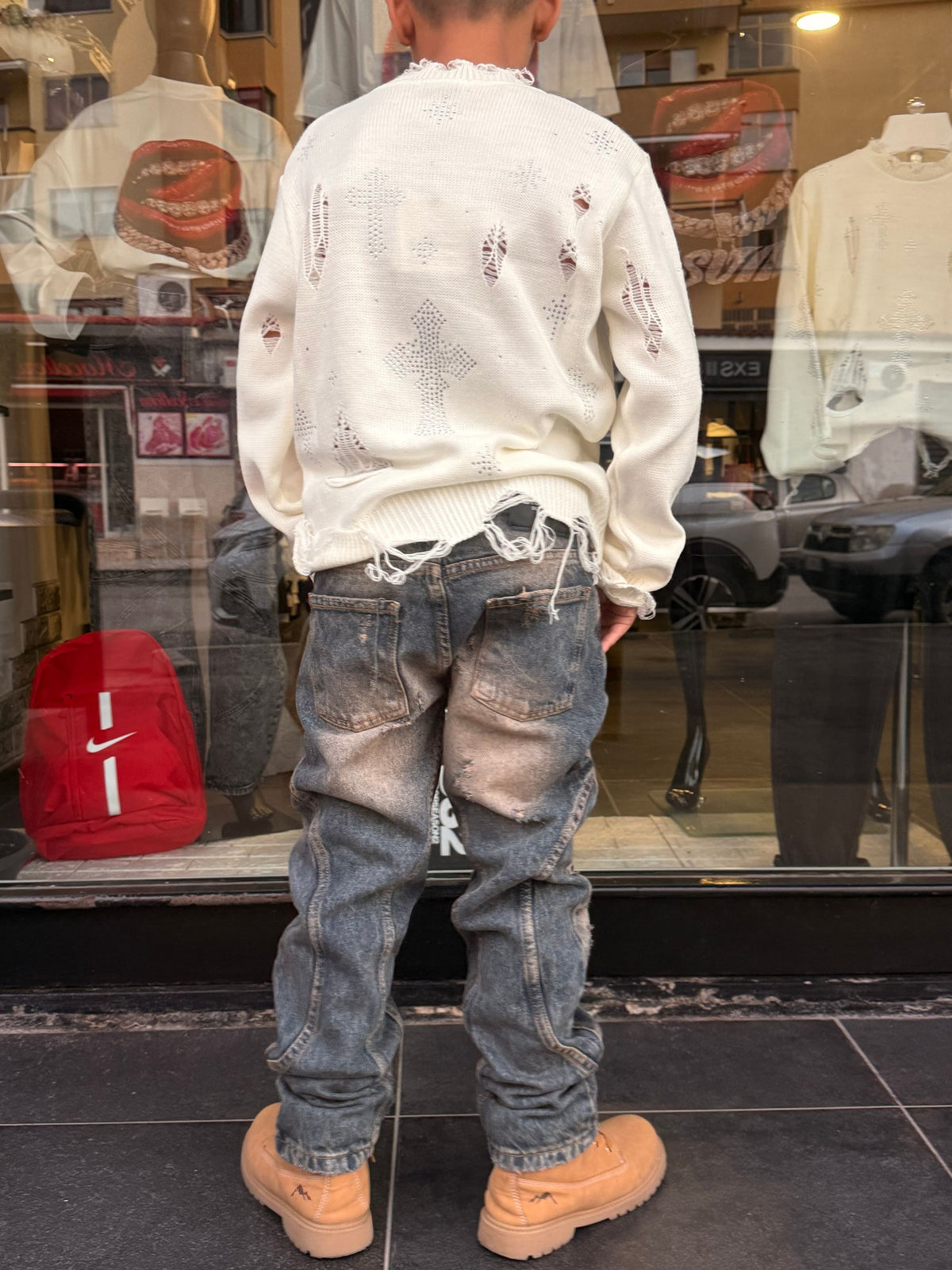 CB BAGGY 555 BLU - JEANS BIMBO - CIANOTIC