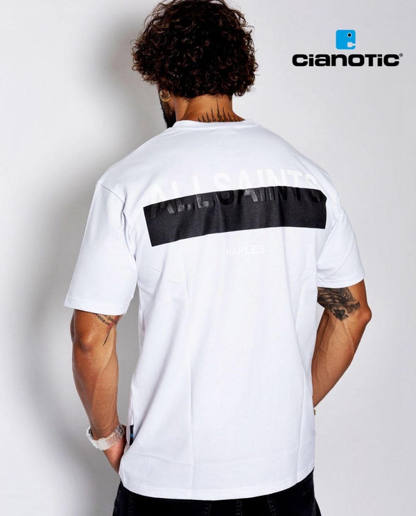 T/REGULAR-ALL SAINT  T-SHIRT CIANOTIC BIANCA - T-shirt uomo - CIANOTIC