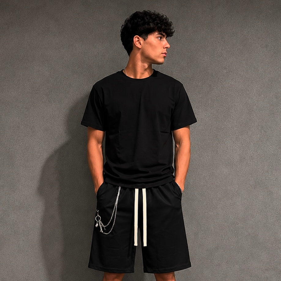 M5057 T-SHIRT UOMO NERA - T-shirt uomo -
