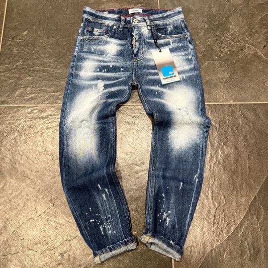 NEW FIT DQ6 BLU - Jeans uomo - CIANOTIC