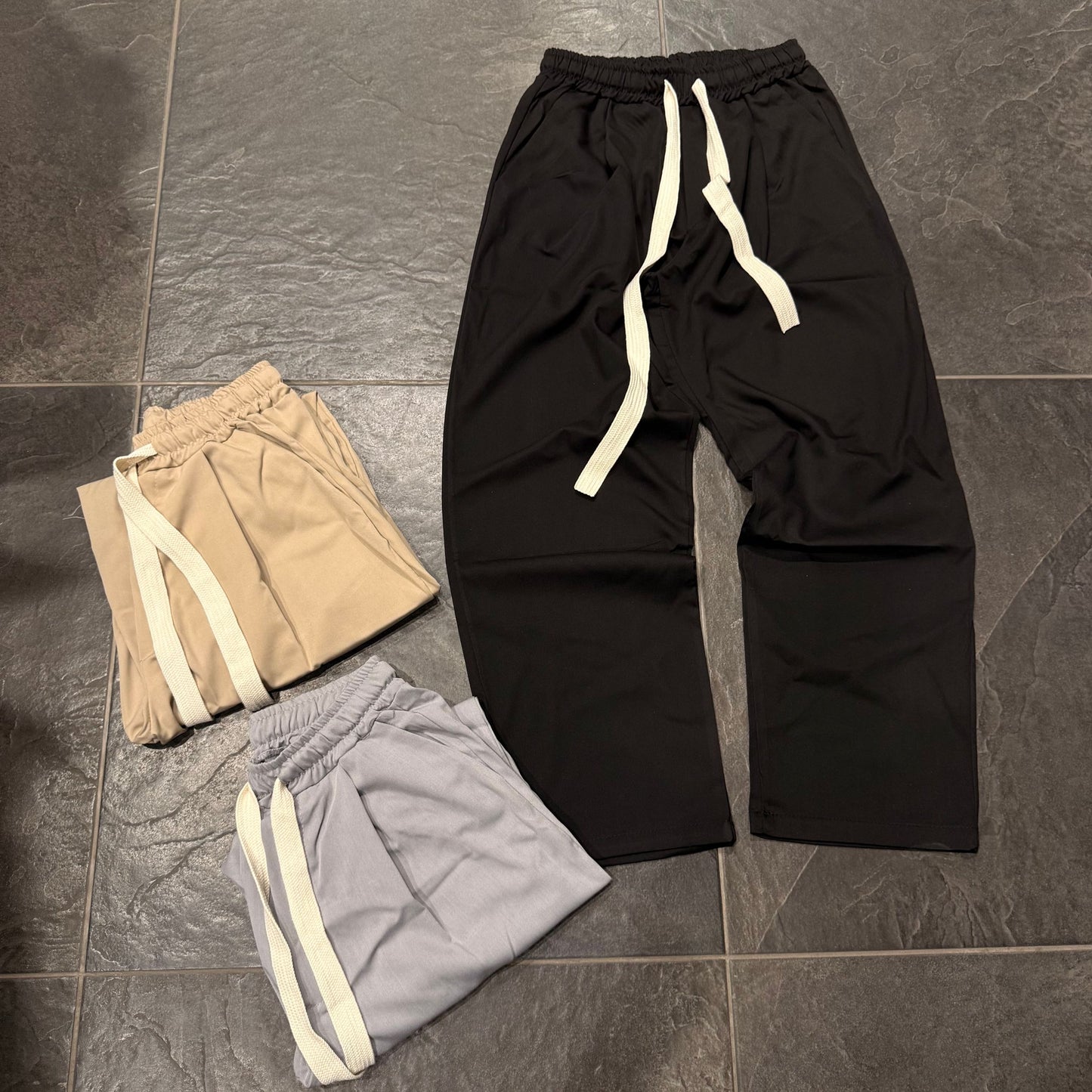 PA876 PANTALONE NERO - pantalone uomo -
