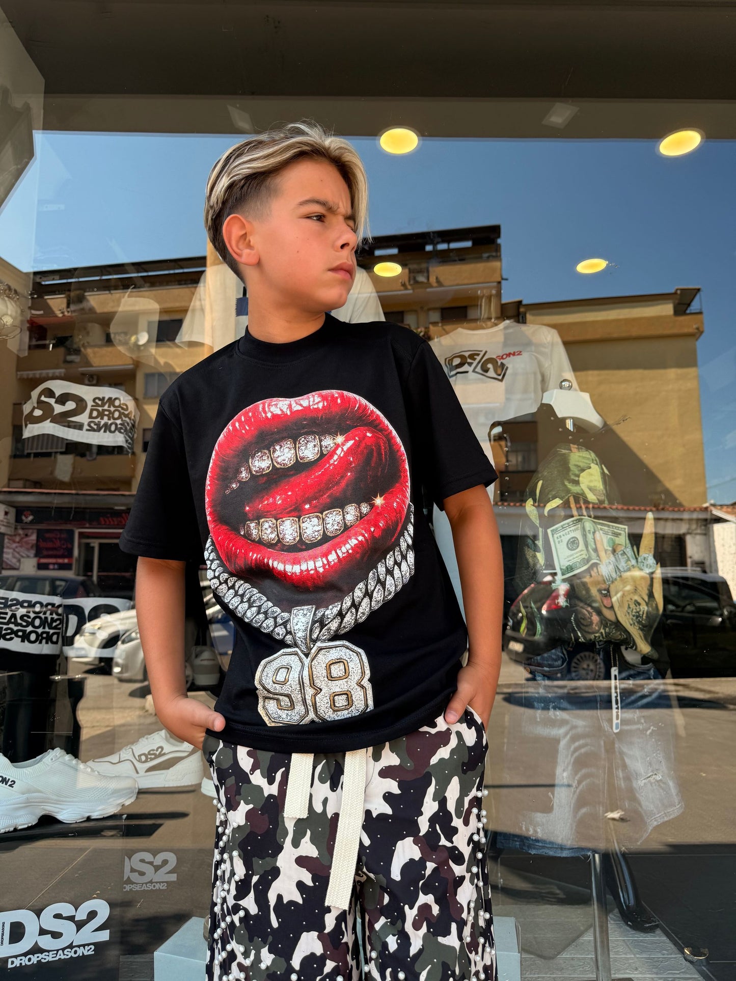 MB131 T-SHIRT BIMBO NERA - T-shirt bimbo -