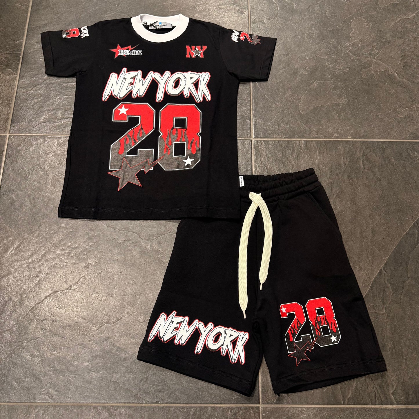 CB CORDSET NEW YORK BAMBINO NERO - Completo bimbo - CIANOTIC
