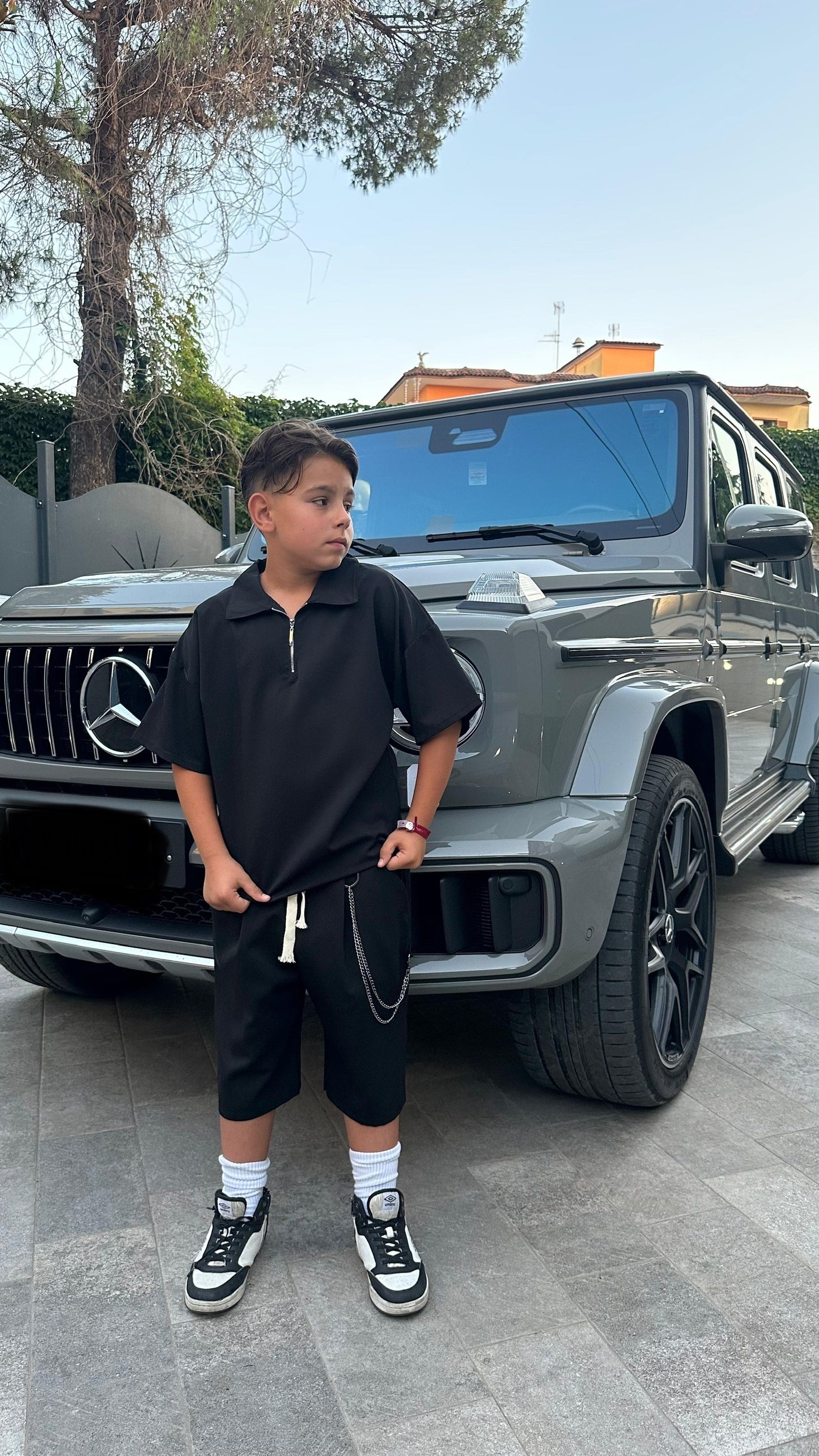 1082 COMPLETO BIMBO NERO - Completo bimbo -