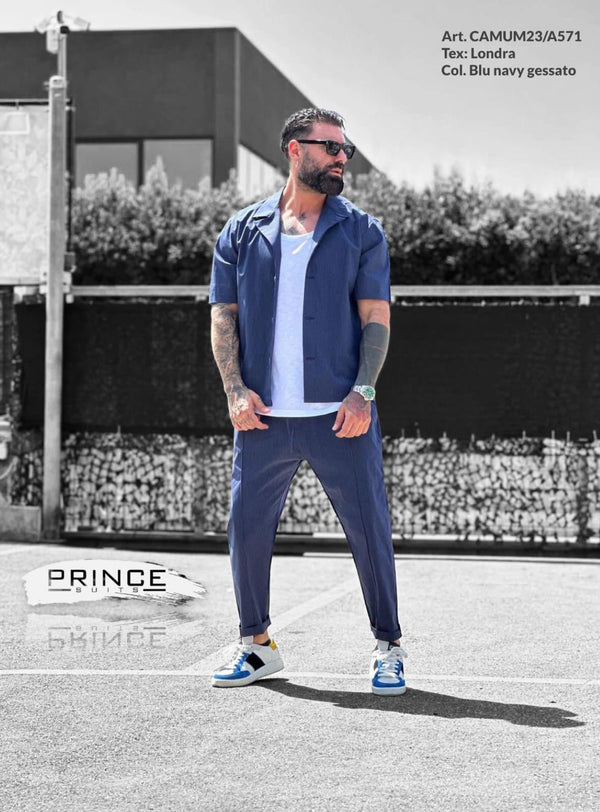 CAMUM23 BLU - Abiti uomo - prince