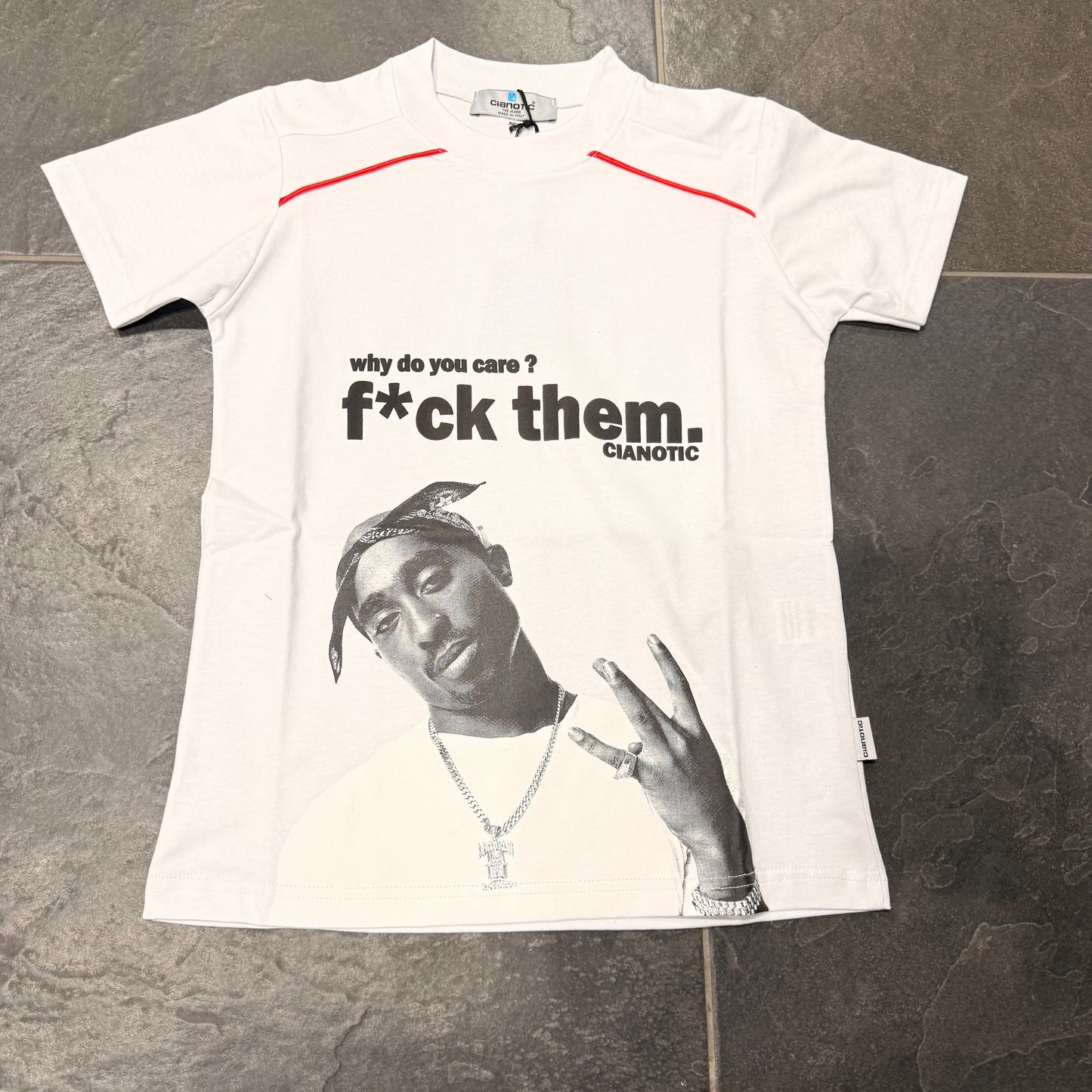 CB/2 PAC T-SHIRT BIMBO BIANCA - T-shirt bimbo - CIANOTIC
