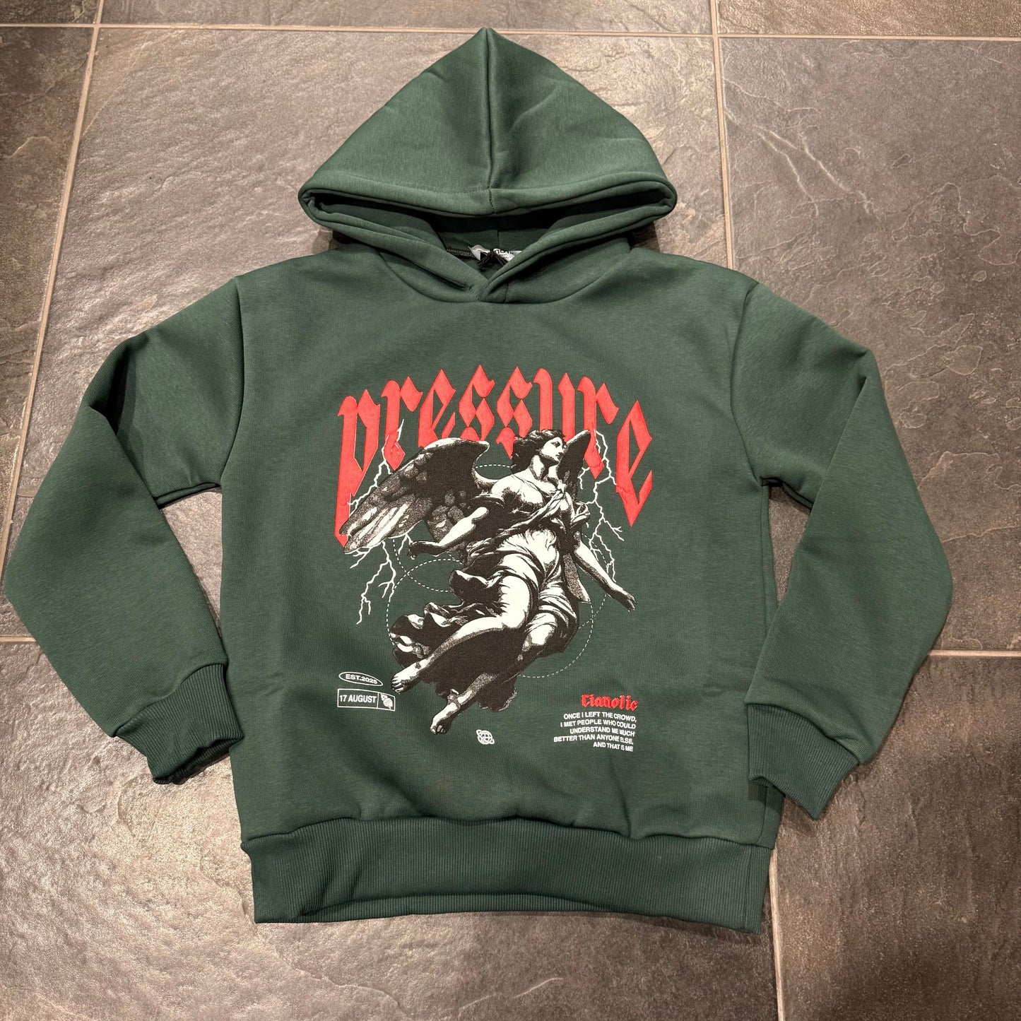 F/PESSURE VERDE - felpa bimbo - CIANOTIC