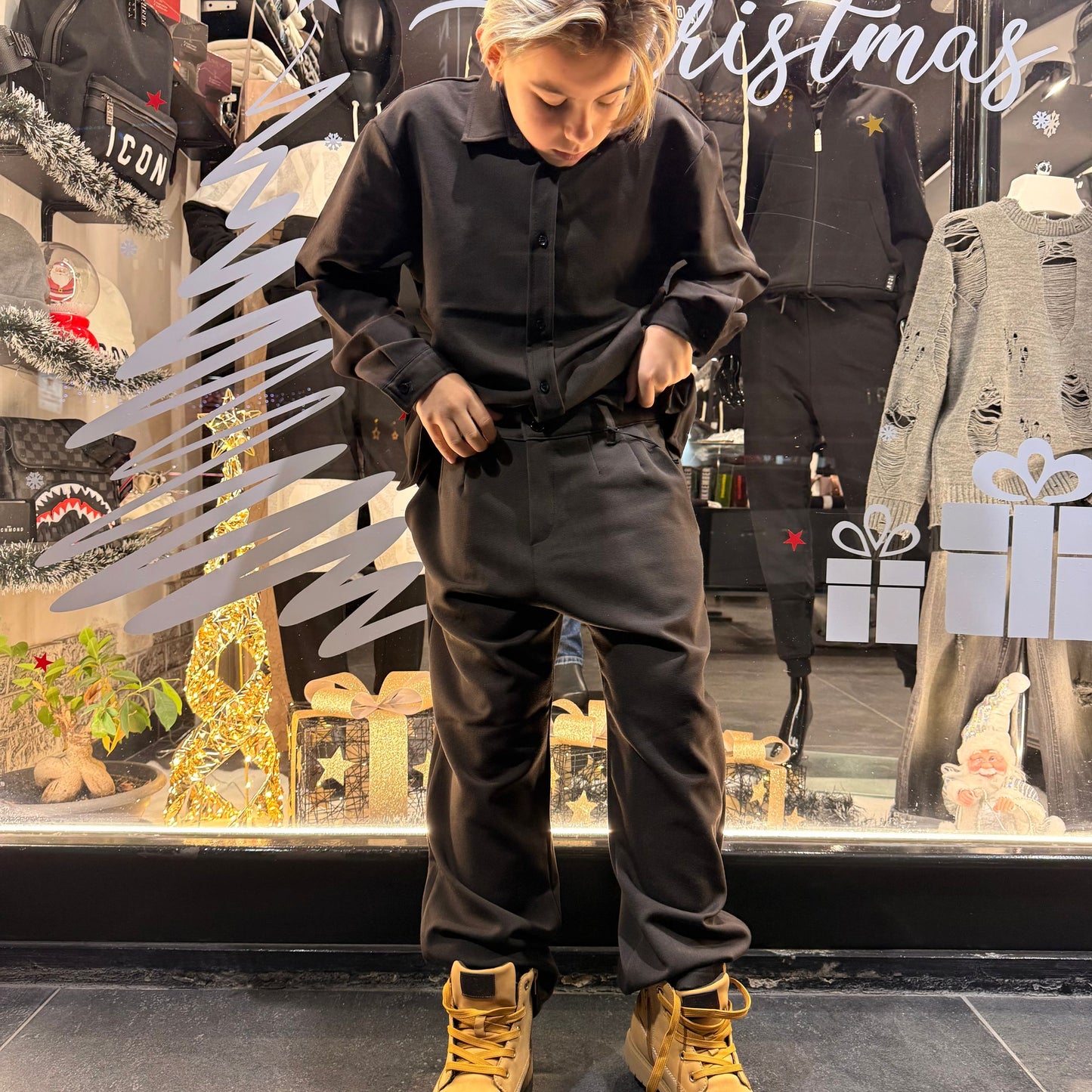 CB CORDSET ATTITUDE BIMBO MORO - Coordinato bimbo/junior - CIANOTIC