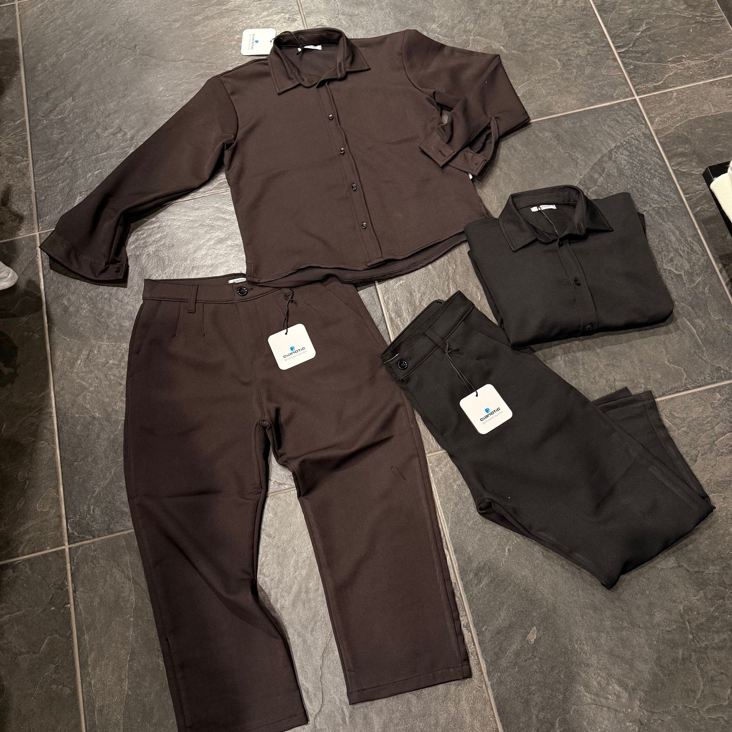 CB CORDSET ATTITUDE BIMBO MORO - Coordinato bimbo/junior - CIANOTIC