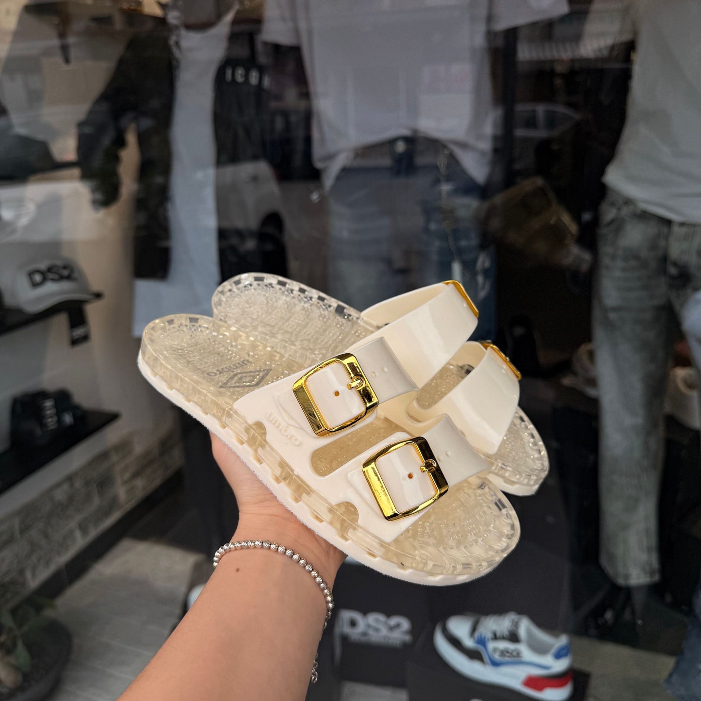 CIABATTE UMBRO PANNA - Ciabatte donna -