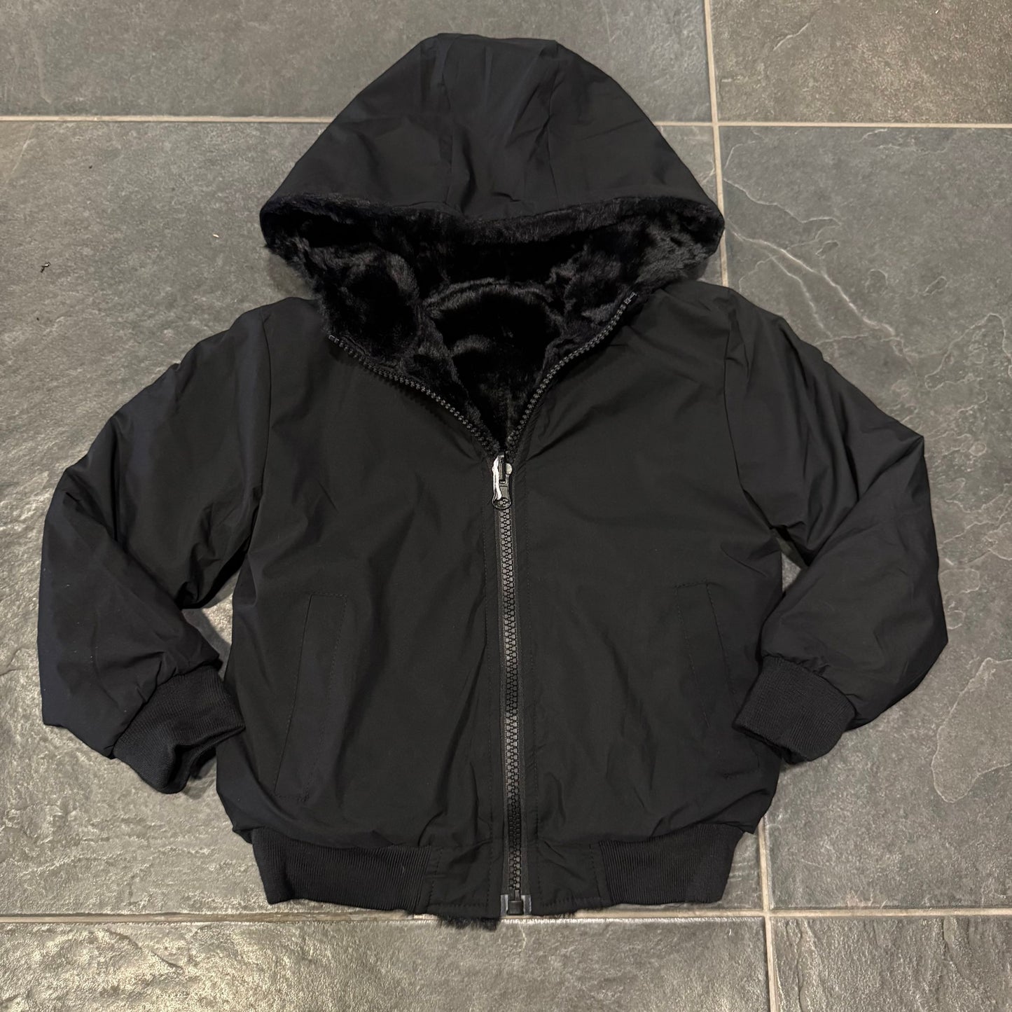 F-196 GIUBBINO REVERSIBILE BIMBO NERO - GIUBBINO BIMBO -