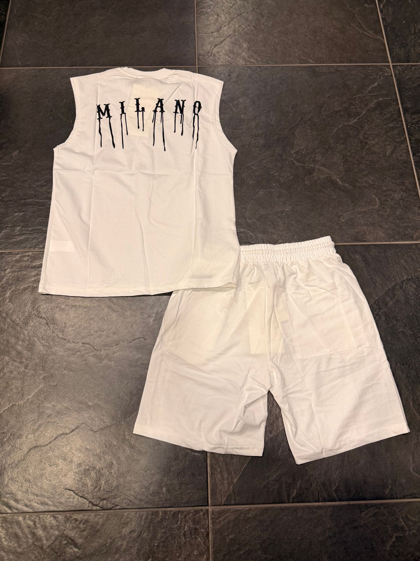 76116 COMPLETO BIANCO - Completo uomo -