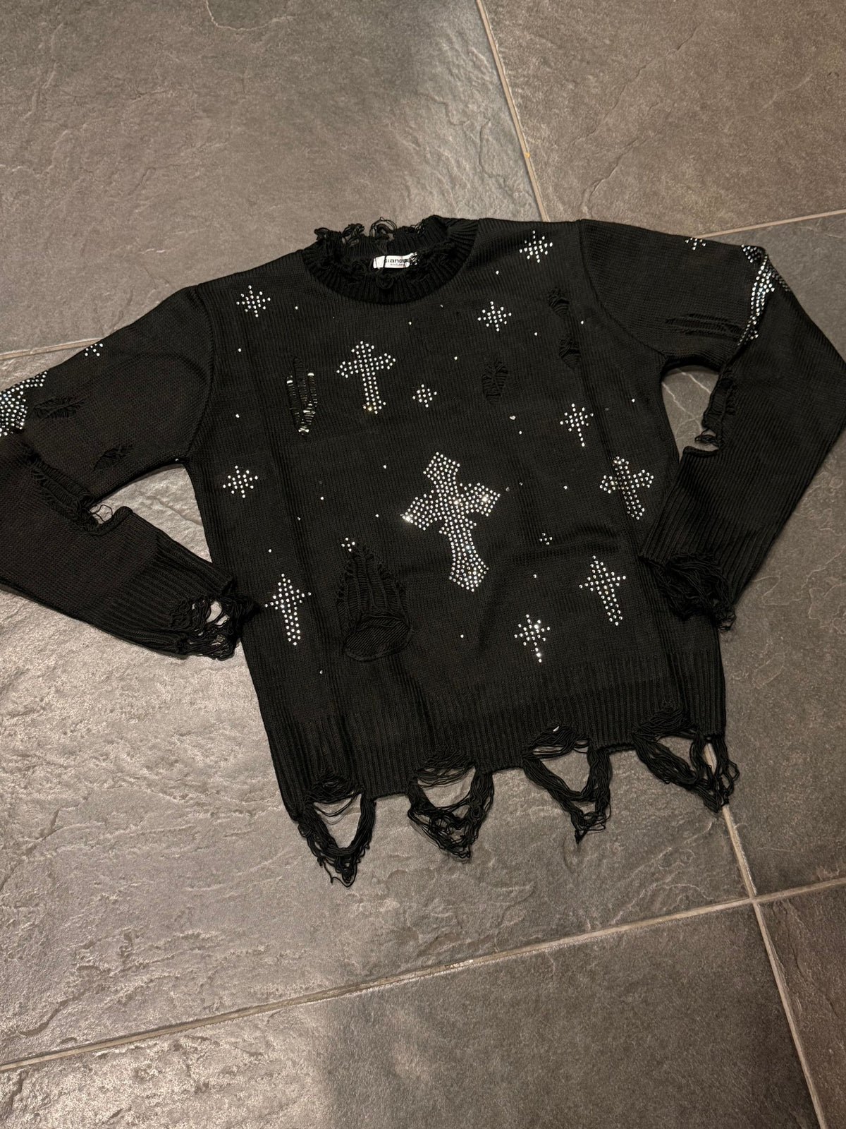 CB ML/MAGLIA CROIX NERA - maglieria bimbo - CIANOTIC
