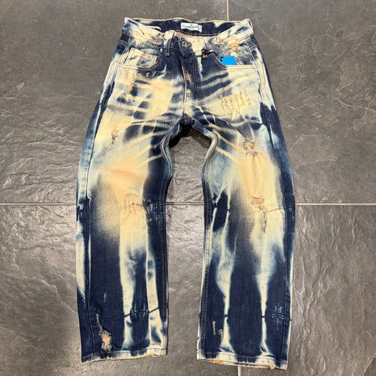 CB  BAGGY MMT BLUE SABBIATO - JEANS BIMBO - CIANOTIC