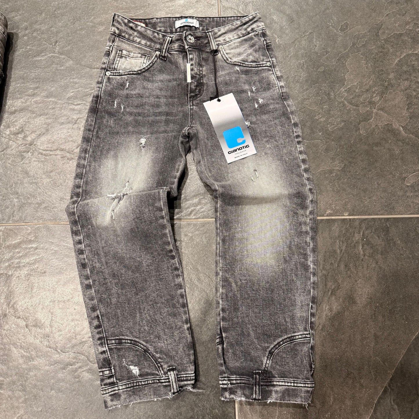 CB BAGGY 24 BLACK - JEANS BIMBO - CIANOTIC