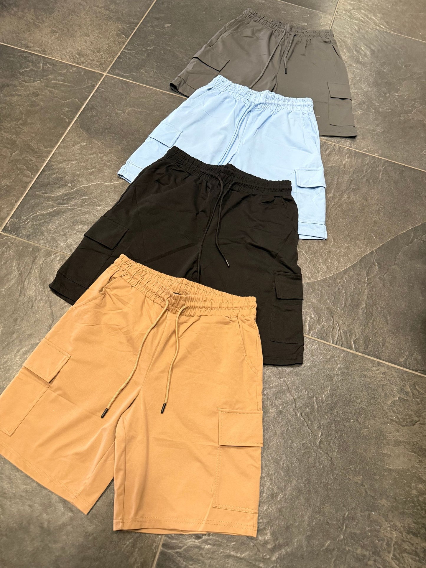 DA001 BERMUDA UOMO NERO - bermuda uomo -