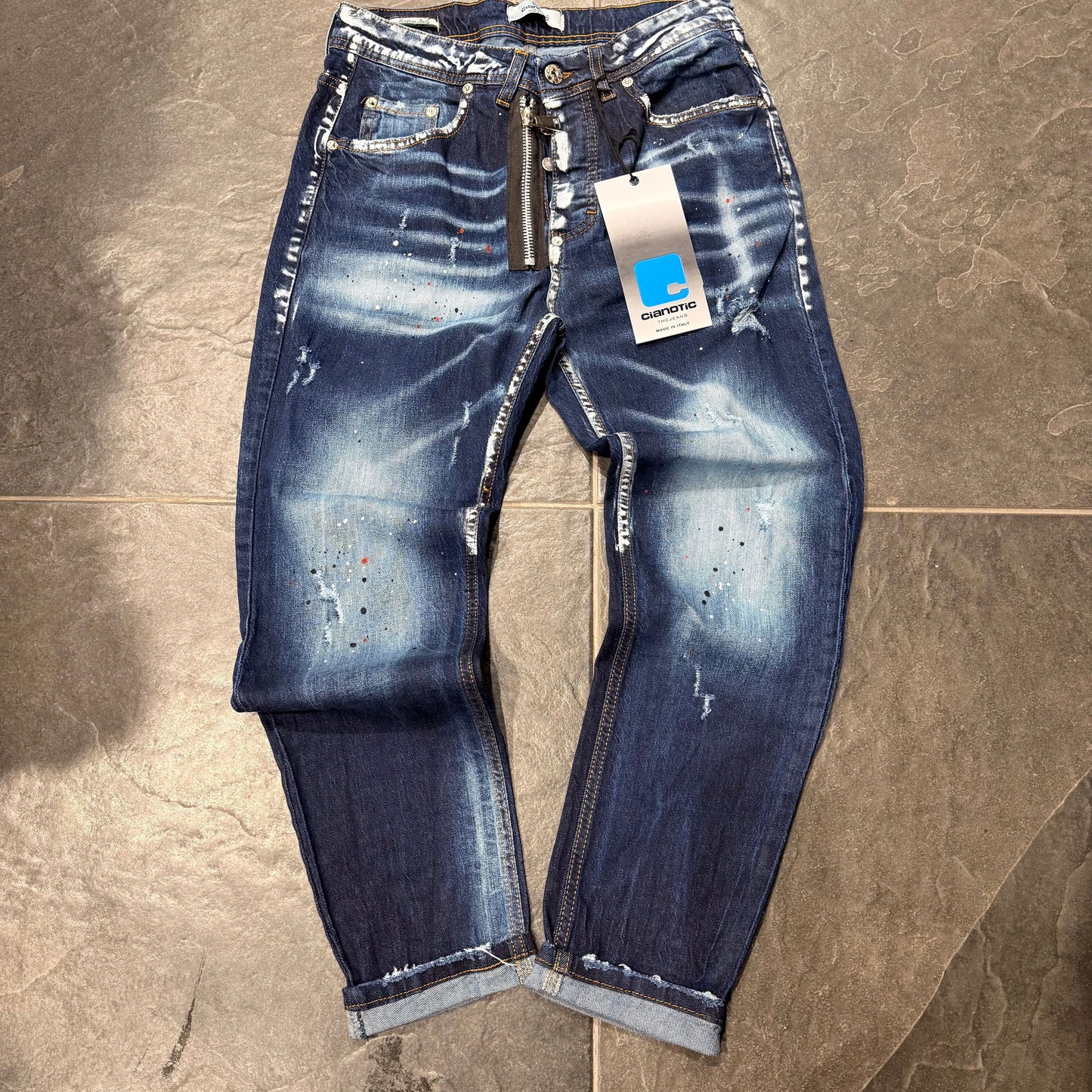 NEW FIT SPARTANN 4 BLU - Jeans uomo - CIANOTIC