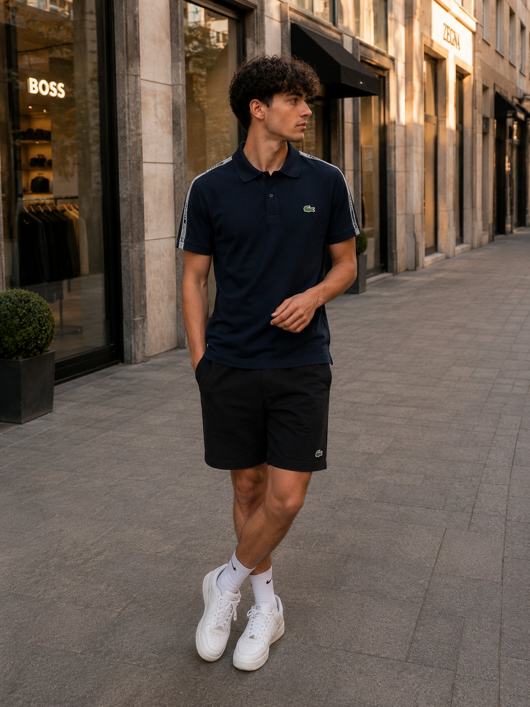 POLO LACOSTE BLU NAVY - T-Shirt e Polo - LACOSTE